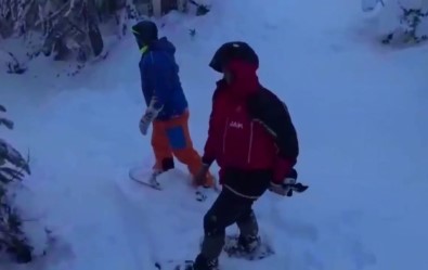 Kartalkaya'da Kaybolan 3 Kayakçıyı Jandarma Kurtardı