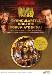 'Baba Parası' Filminin Oyuncuları Forum Aydın'da