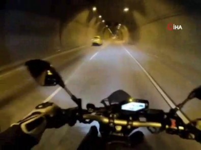 Dolmabahçe Tüneli'nde 'Drift' Kazası Kamerada