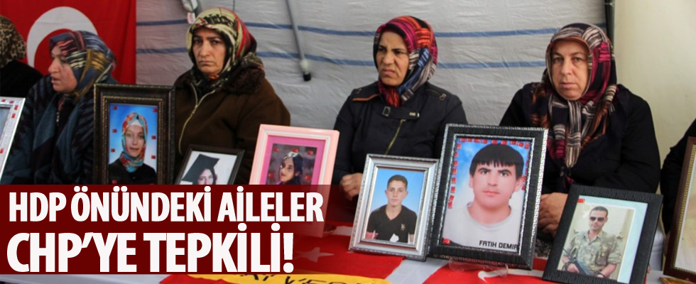 HDP önündeki ailelerden CHP'ye tepki