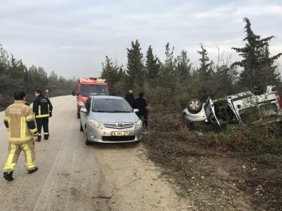 Kamyonet Takla Attı Açıklaması 3 Yaralı