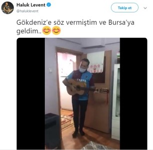 Haluk Levent verdiği sözü tuttu