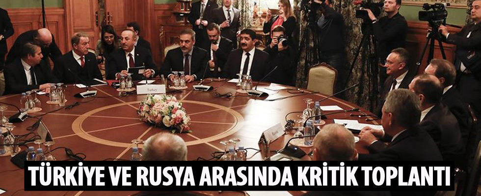 Türk ve Rus heyetlerin Libya'da kalıcı ateşkes için Moskova'daki görüşmesi başladı