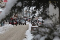UÇAK SEFERLERİ - Van'da Kar Yağışı Hayatı Felç Etti