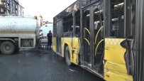 OKMEYDANı - Su Tankeriyle Halk Otobüsünün Çarpıştığı Kaza Kamerada