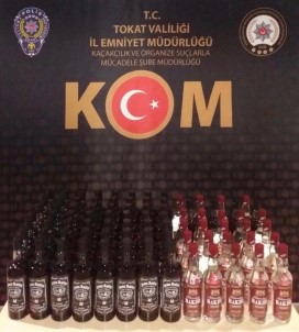 Tokat'ta Kaçak İçki Operasyonu