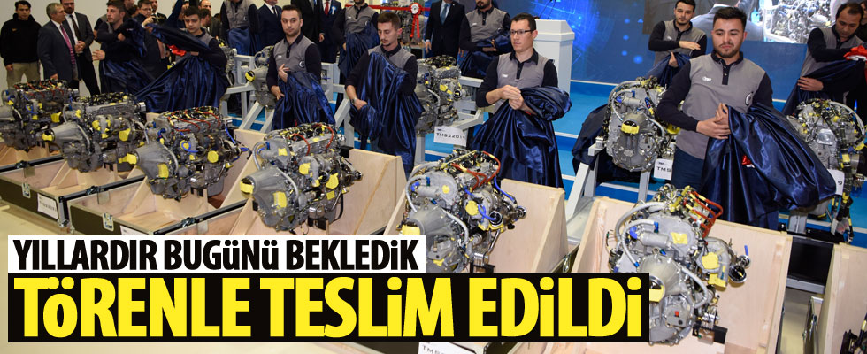 Türkiye'nin ilk yerli ve milli motoru teslim edildi