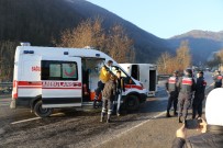 YOLCU MİDİBÜSÜ - Yollar Buz Tuttu, Kazalar Beraberinde Geldi Açıklaması 13 Yaralı