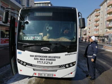 Erciş'te Toplu Taşıma Araçları Denetlendi