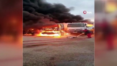 Hafter Güçleri Trablus'ta Petrol Deposunu Vurdu Açıklaması 1 Yaralı