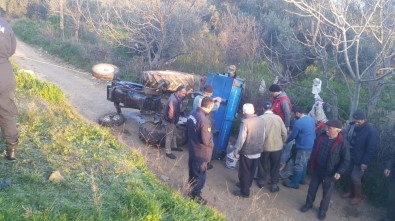 Milas'ta Traktör Kazası Açıklaması 2 Yaralı
