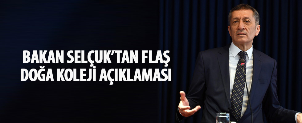 Milli Eğitim Bakanı Selçuk: Doğa Koleji'nde öğretmenlere maaş ödenmemesi iddiasını takip ediyoruz