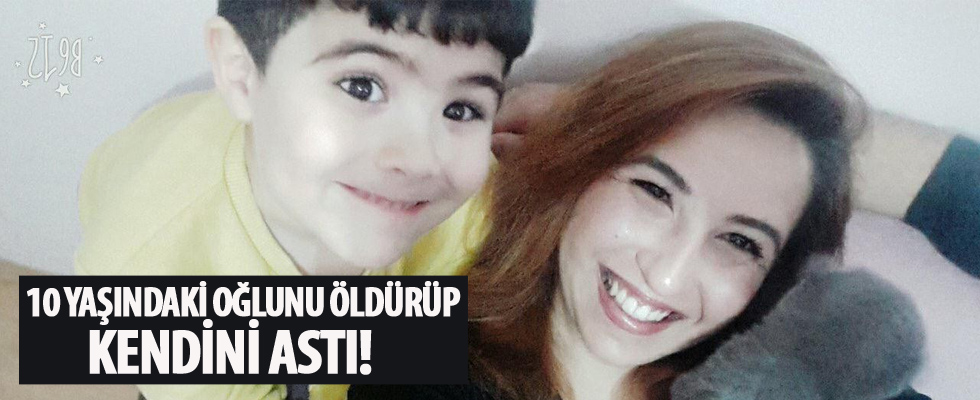 Çocuğunu bıçakladıktan sonra canına kıydı