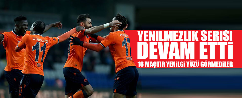 Medipol Başakşehir'de yenilmezlik serisi 16 maça çıktı