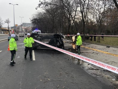 Ağaca Çarpan Otomobil Takla Attı Açıklaması 2 Yaralı