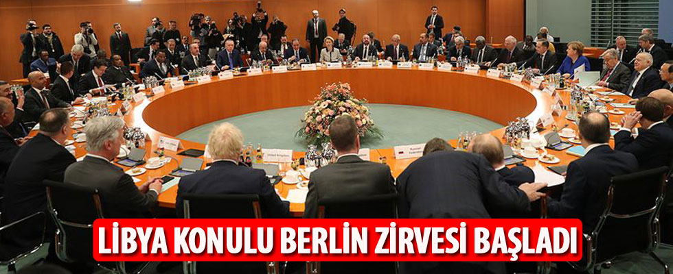 Libya konulu Berlin Zirvesi başladı