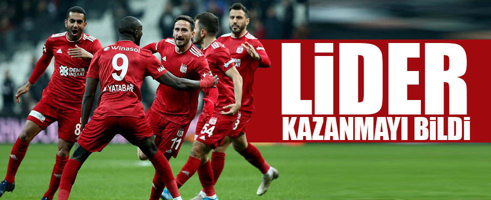 Lider Sivasspor Beşiktaş'ı mağlup etti