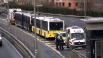 OKMEYDANı - Okmeydanı'nda Metrobüs Kazası Açıklaması 1 Yaralı
