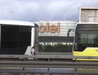 OKMEYDANı - Okmeydanı'nda metrobüs kazası