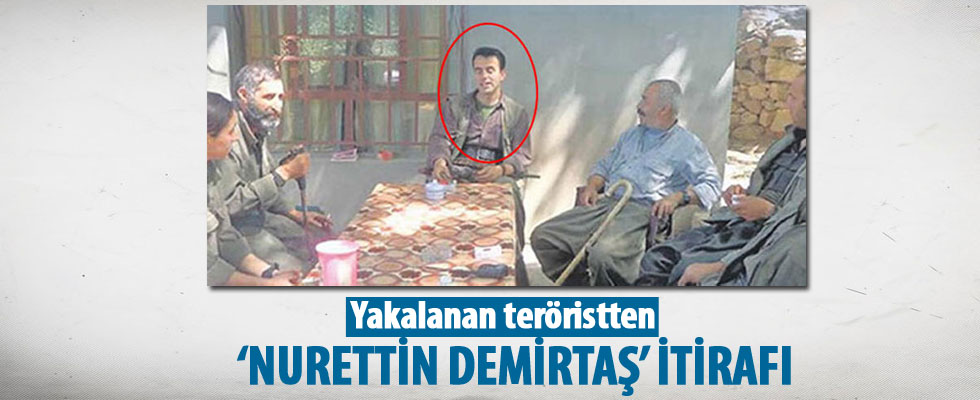 Yakalanan teröristten 'Nurettin Demirtaş' itirafı