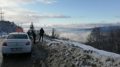 Boludağı'nda Kartpostallık Kar Ve Sis Manzarası