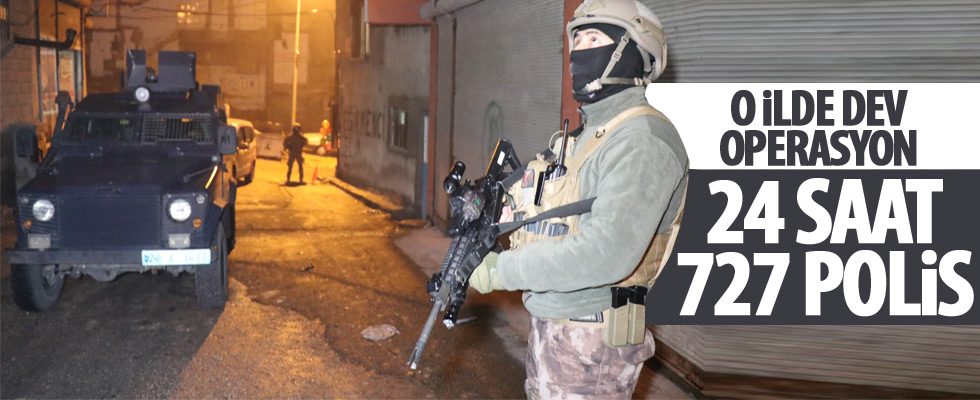 727 polisli dev uyuşturucu operasyonu!