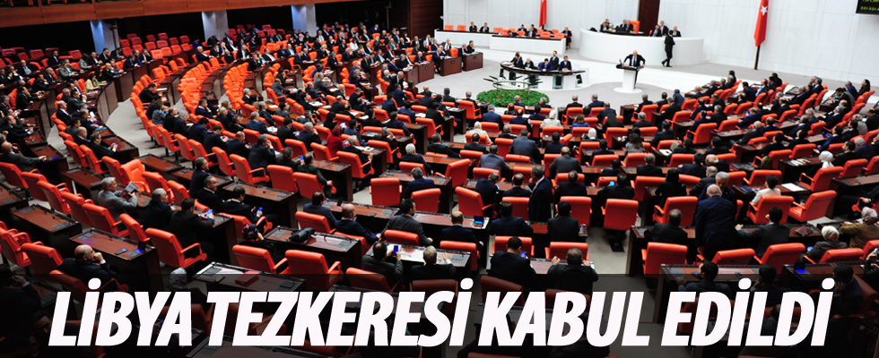 Libya tezkeresi TBMM'de kabul edildi