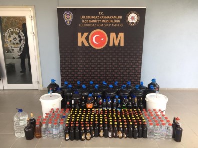 Lüleburgaz'da 1 Yılda 2.2 Ton Kaçak İçki Ele Geçirildi