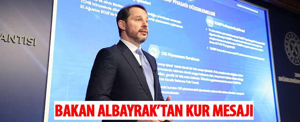 Berat Albayrak'tan kur mesajı: Stabilizasyon sağlandı