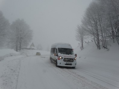 Domaniç'te Yoğun Kar Yağışı
