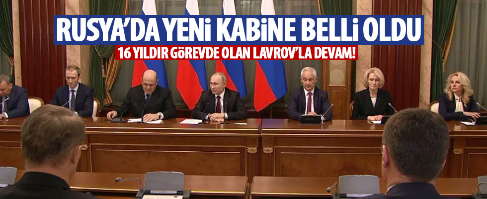 Rusya'nın Yeni Başbakanı Mişustin, Putin'e Yeni Kabineyi Tanıttı