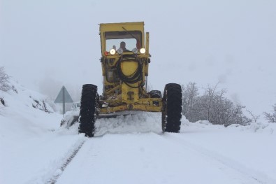 Elazığ'da Kardan Kapanan 67 Köy Yolu Açıldı, 6'Sında Çalışma Sürüyor