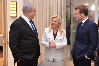 Fransa Cumhurbaşkanı Macron, İsrail Başbakanı Netanyahu İle Görüştü