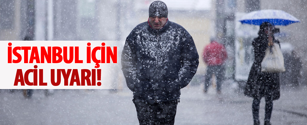 İstanbul Valiliğinden kar uyarısı
