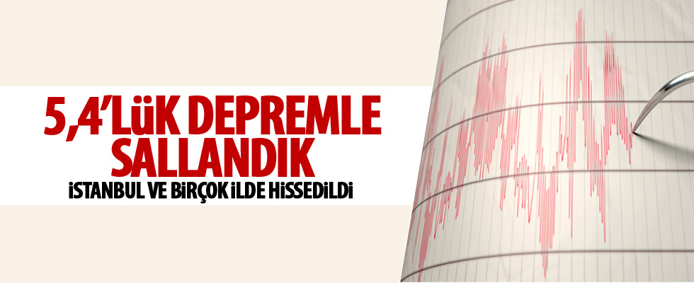 Manisa'da 5,4 büyüklüğünde deprem!