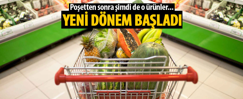Yeni dönem başladı! Poşetten sonra şimdi de o ürünler...