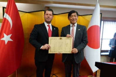 Şerif Tosyalı'ya Japonya'dan Büyükelçilik Özel Ödülü