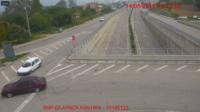 Sinop'taki Trafik Kazaları Kamerada
