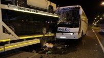 Uşak'ta Yolcu Otobüsü Kaza Yaptı Açıklaması 3'Ü Ağır 13 Yaralı