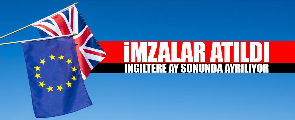 AB başkanları Brexit anlaşmasını imzaladı