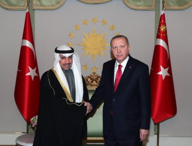 Cumhurbaşkanı Erdoğan, Kuveyt Ulusal Meclis Başkanı Marzuk Ali El Ganim'i Kabul Etti
