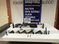 KURUSIKI TABANCA - Maltepe'de Polisin Durdurduğu Şahsın Evinden Ve İşyerinden Cephanelik Çıktı