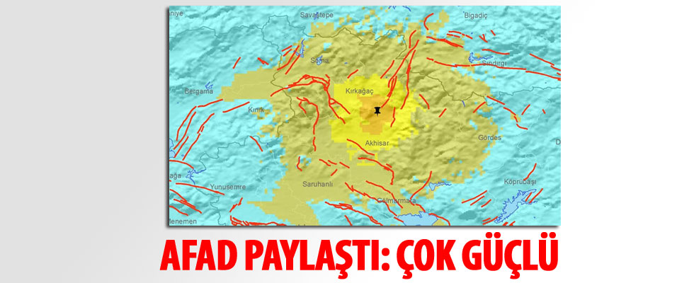 Manisa'daki deprem sonrası AFAD'dan son dakika açıklaması: Çok güçlü olarak hesaplanmıştır