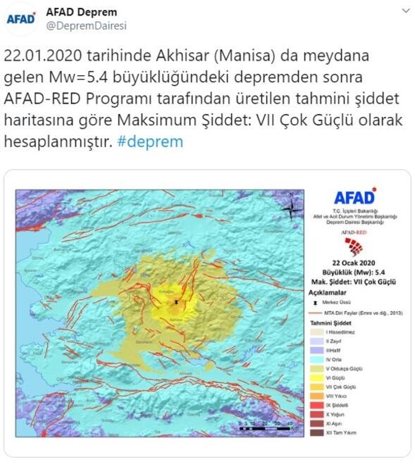 Manisa'daki deprem sonrası AFAD'dan son dakika açıklaması: Çok güçlü olarak hesaplanmıştır