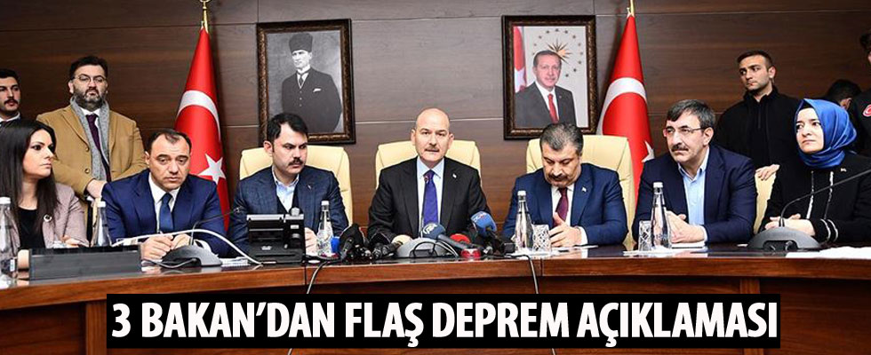 Bakan Soylu: Malatya'da 4, Elazığ'da 18 vatandaşımız hayatını kaybetti