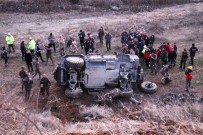 DEPREM BÖLGESİ - Cumhurbaşkanı Erdoğan'ın Ziyareti Öncesi Polis Zırhlı Aracı Kaza Yaptı Açıklaması 5 Yaralı