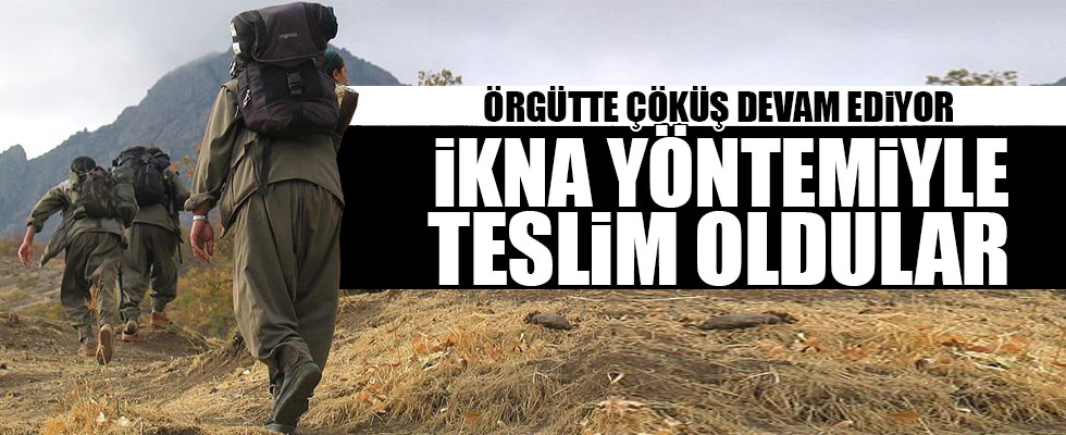 İkna yöntemiyle 3 terörist daha teslim oldu