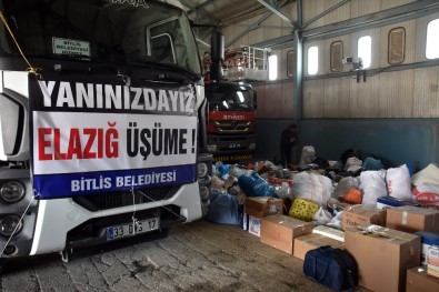 Bitlis'ten Elazığ'a Yardım Eli