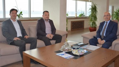 Bozcaada AK Parti İlçe Başkanından Rektör Prof. Dr. Sedat Murat'a Ziyaret