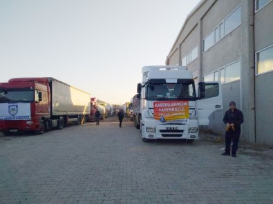 Çorum Belediyesi'nin Yardım Konvoyu Elazığ'a Ulaştı
